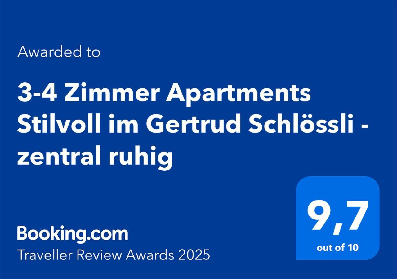2-4 Zimmer Apartments Stilvoll Im Gertrud Schloessli - Zentral Ruhig Санкт Гален Екстериор снимка